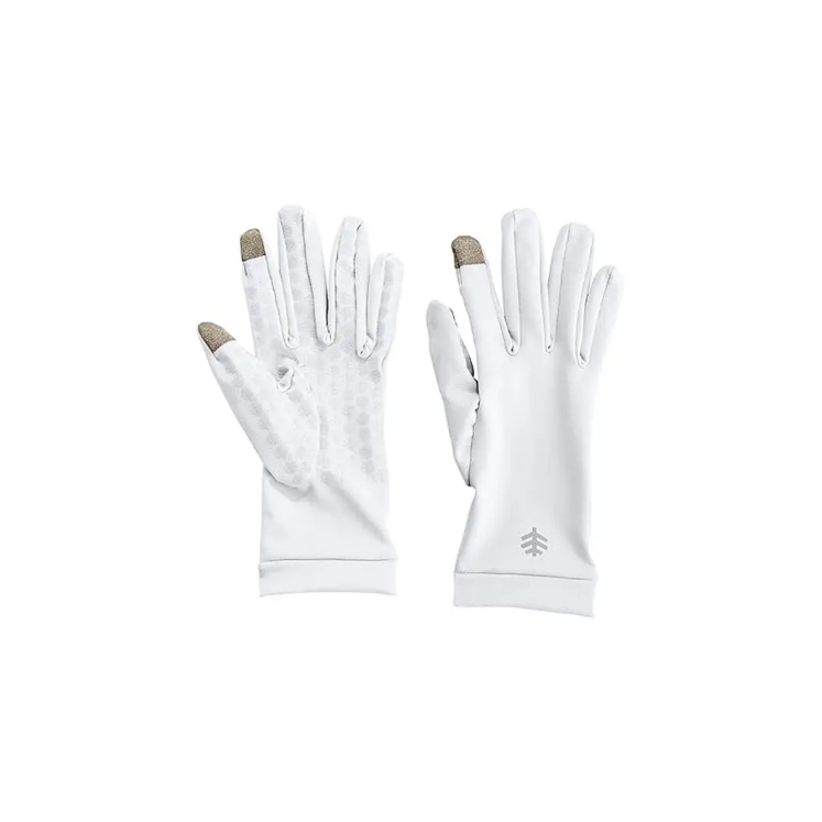 Coolibar UPF50+ Sun White Gloves-M